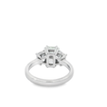 Load image into Gallery viewer, Platinum Three Stone Radiant  Lab Grown Diamond Ring