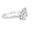 Load image into Gallery viewer, Platinum 2-stone Pear and Radiant Shape Diamond Ring