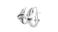 Load image into Gallery viewer, Blue Sapphire and Diamond Earrings