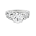 Load image into Gallery viewer, 14k White Gold 1.55 Carat Natural Diamond Engagement Ring