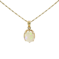 Load image into Gallery viewer, 14K Yellow Gold Opal Pendant
