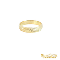 Load image into Gallery viewer, 14K Yellow Gold Chevron Pattern Gold Band