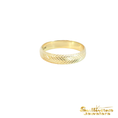 Load image into Gallery viewer, 14K Yellow Gold Chevron Pattern Gold Band