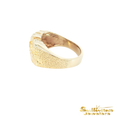 Load image into Gallery viewer, 14K Yellow Gold Nugget Signet Ring