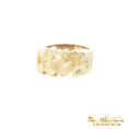 Load image into Gallery viewer, 14K Yellow Gold Nugget Signet Ring