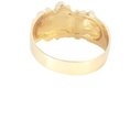 Load image into Gallery viewer, 14K Yellow Gold Nugget Design Band Ring