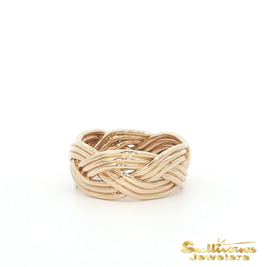 Braided 14K Yellow Gold Ring