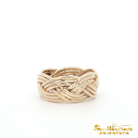 Braided 14K Yellow Gold Ring