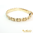 Load image into Gallery viewer, 14K Yellow Gold 'X' and 'O' Link Chain Bracelet