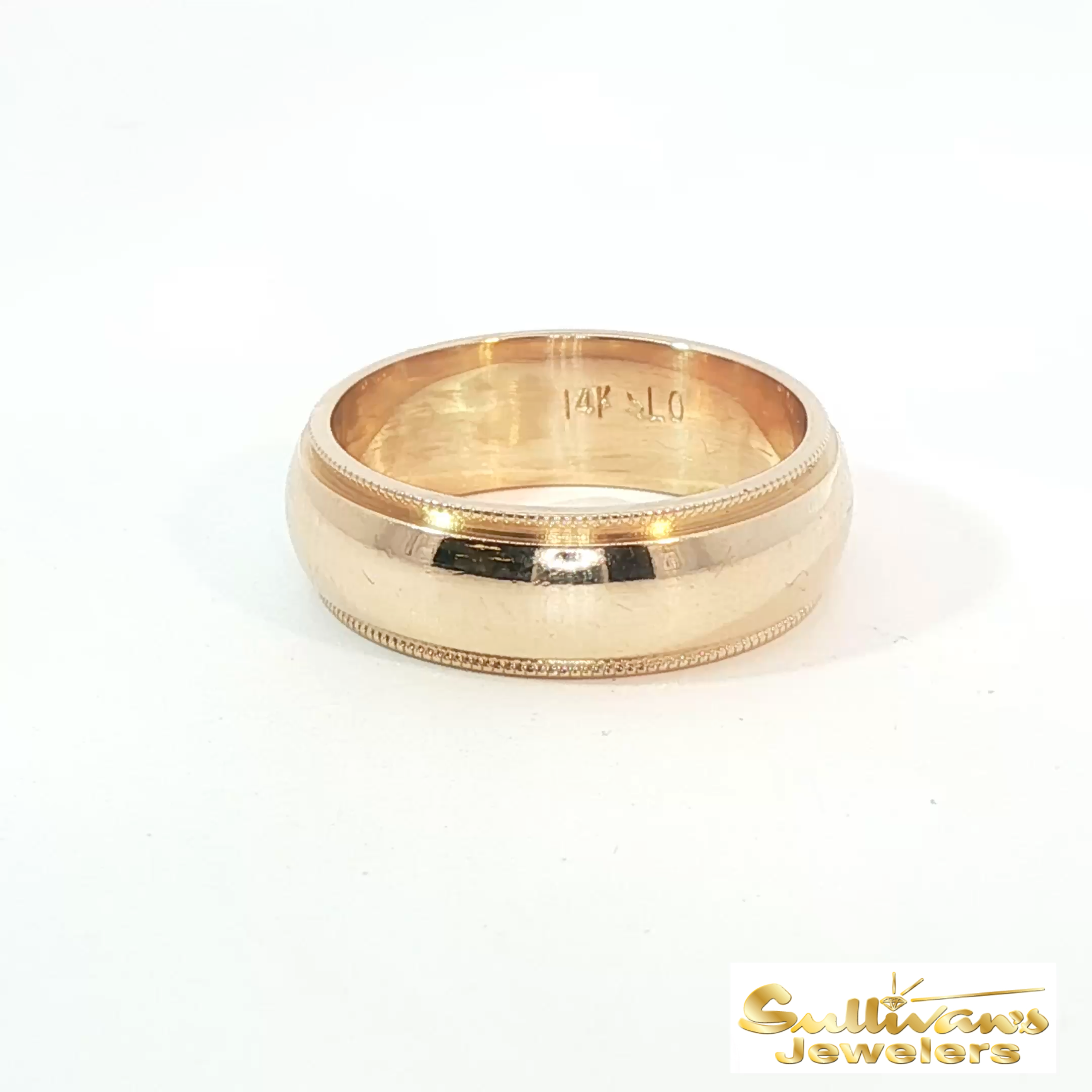 14K Yellow Gold Comfort Fit Wedding Band
