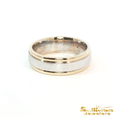 Load image into Gallery viewer, 14K Two-Tone Gold Wedding Band