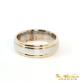 Load image into Gallery viewer, 14K Two-Tone Gold Wedding Band