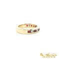 Load image into Gallery viewer, 14K Yellow Gold Ruby and Diamond Ring