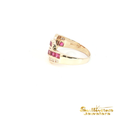 Load image into Gallery viewer, 14K Yellow Gold Ruby and Diamond Ring