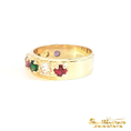Load image into Gallery viewer, 14K Yellow Gold Multi Gemstone Ring