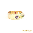 Load image into Gallery viewer, 14K Yellow Gold Multi Gemstone Ring