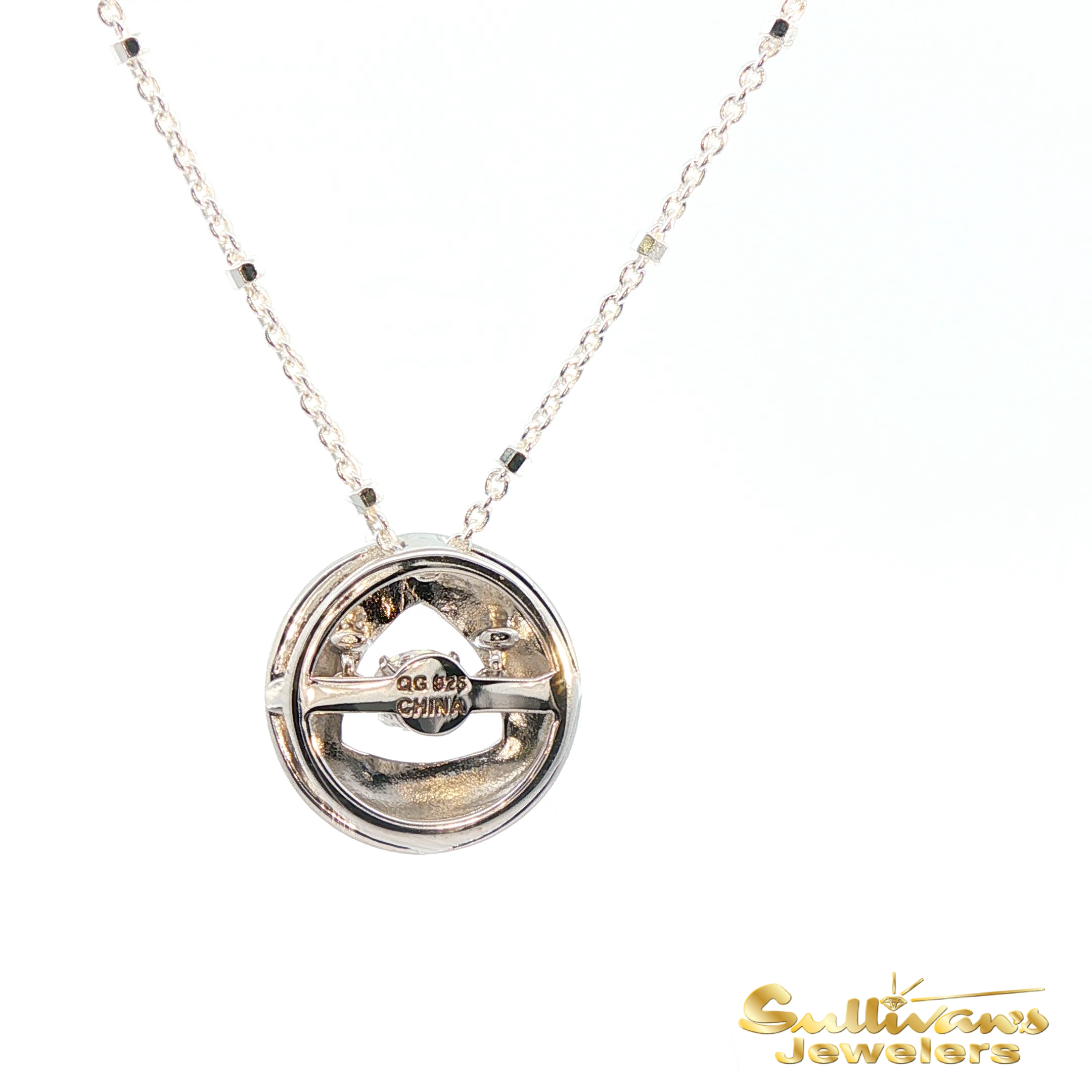 Sterling Silver and CZ Early Steps Necklace