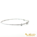 Load image into Gallery viewer, 14K White Gold Flexible Bangle Diamond Bracelet