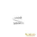Load image into Gallery viewer, 14K White Gold Diamond Flexible Bypass Ring