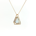 Load image into Gallery viewer, 14K Yellow Gold Swiss Topaz Trillion Pendant