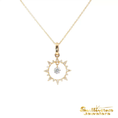 Load image into Gallery viewer, 14K Yellow Gold Dancing Diamond Sunshine Pendant