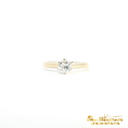 Load image into Gallery viewer, 14K Yellow Gold Diamond Engagement Ring