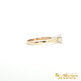 Load image into Gallery viewer, 14K Yellow Gold Diamond Engagement Ring