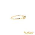 Load image into Gallery viewer, 14K Yellow Gold Emerald Cut Blue Topaz and Diamond Ring