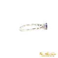 Load image into Gallery viewer, 14K White Gold Tanzanite Infinity Ring