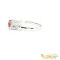 Load image into Gallery viewer, 18K White Gold Spessartite Garnet Ring