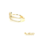 Load image into Gallery viewer, 10K Yellow Gold New Life Mission Diamond Butterfly Ring