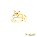 Load image into Gallery viewer, 10K Yellow Gold New Life Mission Diamond Butterfly Ring