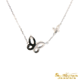 Load image into Gallery viewer, Sterling Silver New Life Mission Butterfly CZ Necklace