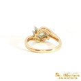 Load image into Gallery viewer, 14K Yellow Gold Swirl Alexandrite Ring