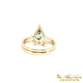 Load image into Gallery viewer, 14K Yellow Gold Kite Shaped Moss Agate Ring