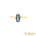 Load image into Gallery viewer, 14K Yellow Gold London Blue Topaz Ring