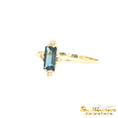 Load image into Gallery viewer, 14K Yellow Gold London Blue Topaz Ring