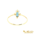 Load image into Gallery viewer, 14K Yellow Gold London Blue Topaz Ring