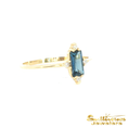 Load image into Gallery viewer, 14K Yellow Gold London Blue Topaz Ring