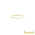 Load image into Gallery viewer, 14K Yellow Gold Sapphire Beaded Stackable Ring