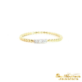 Load image into Gallery viewer, 14K Yellow Gold Natural Diamond Bead Ring