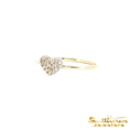 Load image into Gallery viewer, 14K Two Tone Diamond Heart Stackable Ring