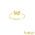 Load image into Gallery viewer, 14K Yellow Gold Butterfly Stackable Ring