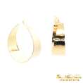Load image into Gallery viewer, 14K Yellow Gold Bypass Hammered Hoops