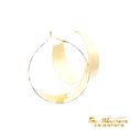 Load image into Gallery viewer, 14K Yellow Gold Bypass Hammered Hoops