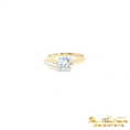 Load image into Gallery viewer, 14K Yellow Gold Round Brilliant Diamond Solitaire Ring