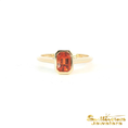 Load image into Gallery viewer, 14K Yellow Gold Bezel Set Spessartite Garnet Ring