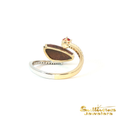 Load image into Gallery viewer, 14K Two-Tone Bypass Opal and Pink Spinel Ring