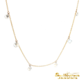 Load image into Gallery viewer, 14K Yellow Gold Fringe Diamond Necklace