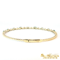 Load image into Gallery viewer, 14K Yellow Gold Emerald Flex Bangle